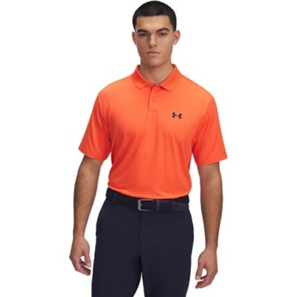 Under Armour - Mens Performance 3.0 Polo, size XL US mens, color orange. - Picture 1 of 5